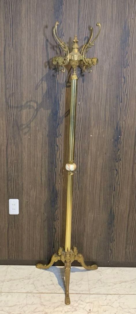 イタリア　アンティーク　ポールハンガー