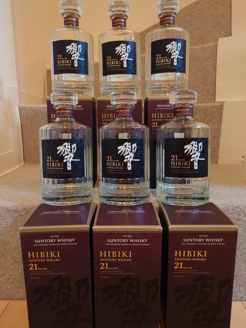 響21年空瓶6本セット㉒α(紙箱付)