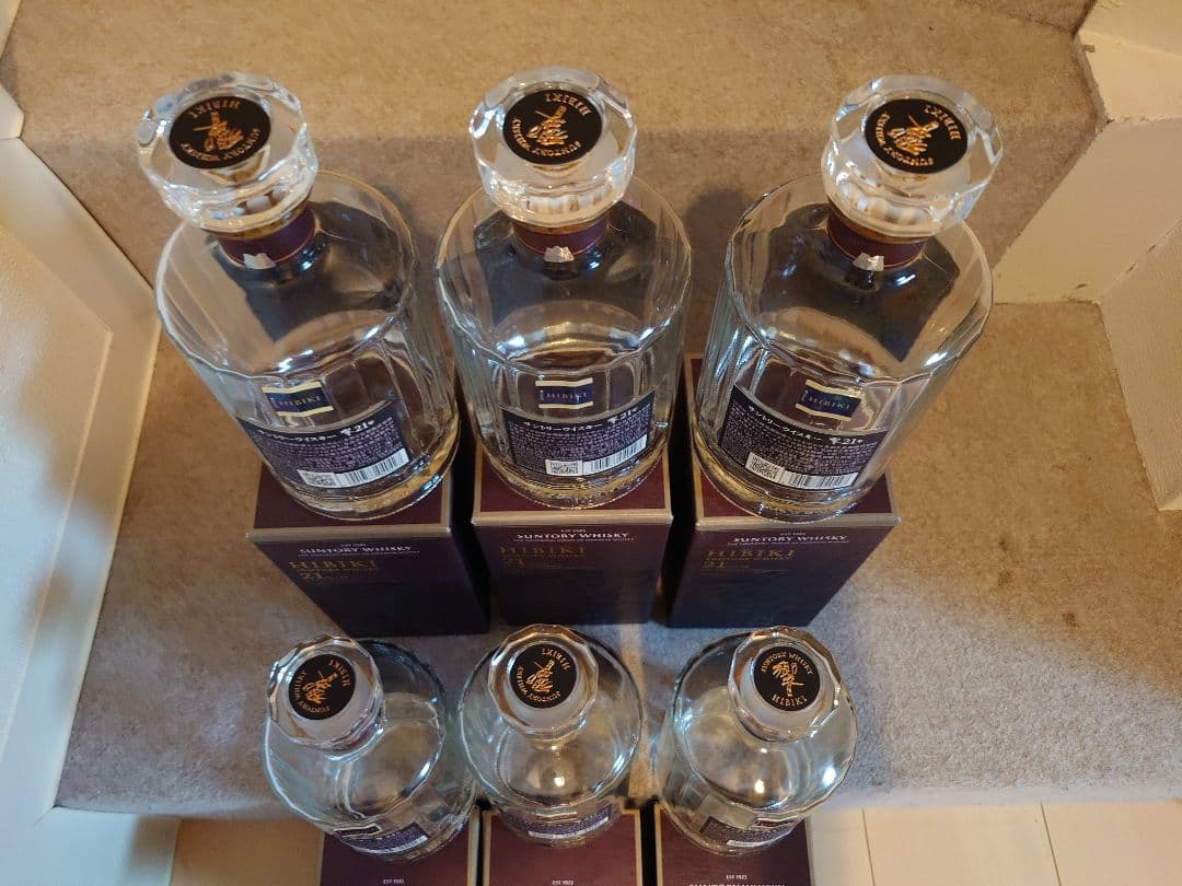 響21年空瓶6本セット㉒α(紙箱付)