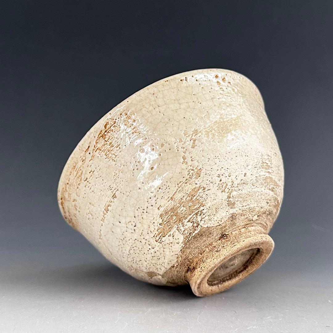 茶道具　古萩　茶碗　三代 坂新兵衛 造　十三代坂倉新兵衛極箱　御物袋付　古美術品