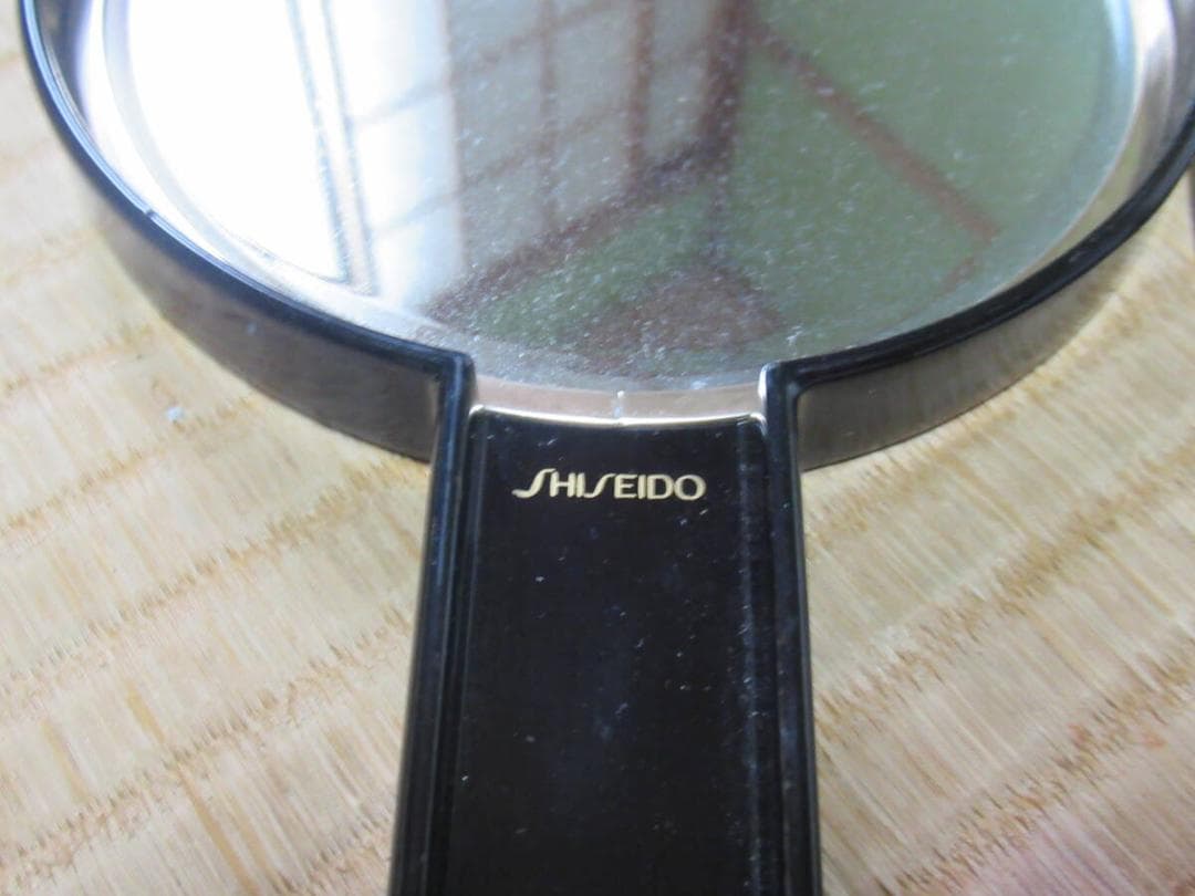 非売品美品1960年代◆資生堂「禅 ZEN」薄希英デザイン 木製台付き 合わせ鏡