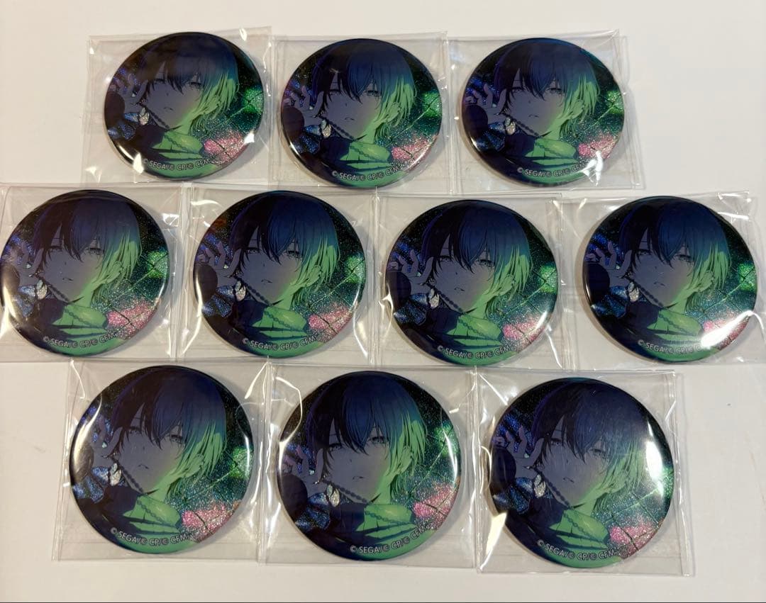 プロセカ 青柳冬弥 グリッター缶バッジ 40A ワールドリンク