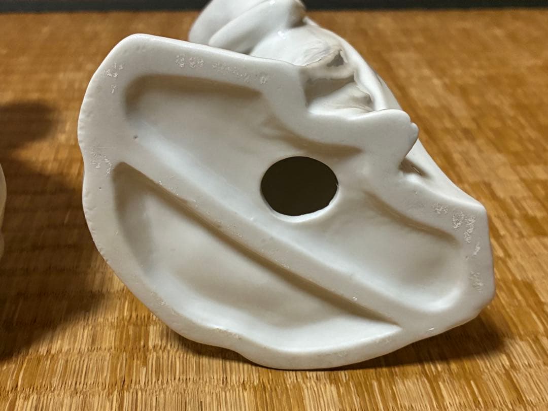 白磁 琴引き 和装 着物 乙女 女人像 揃い 三体揃い 時代物 古伊万里 出石焼