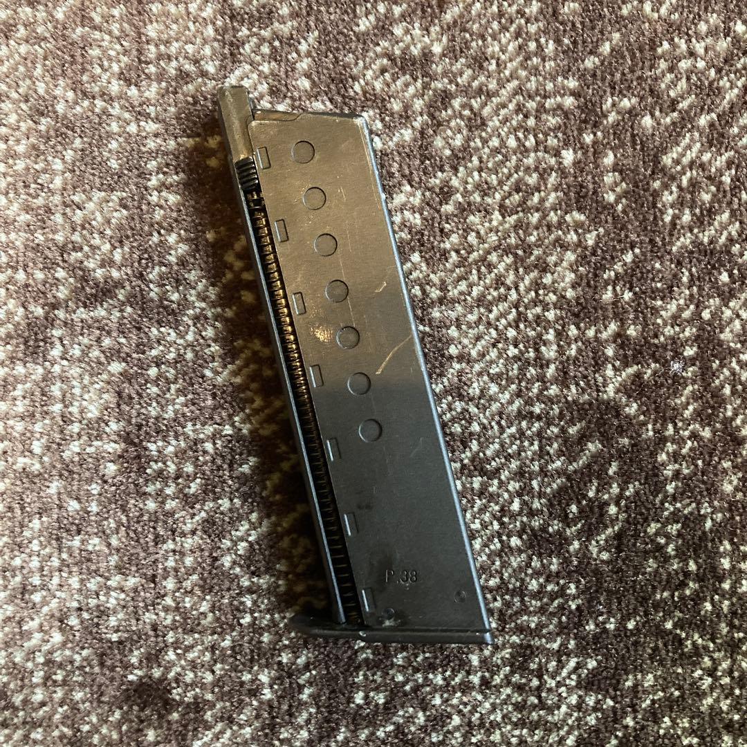 【本革ホルスター付き】MARUZEN ワルサーP38 ガスガン 箱あり