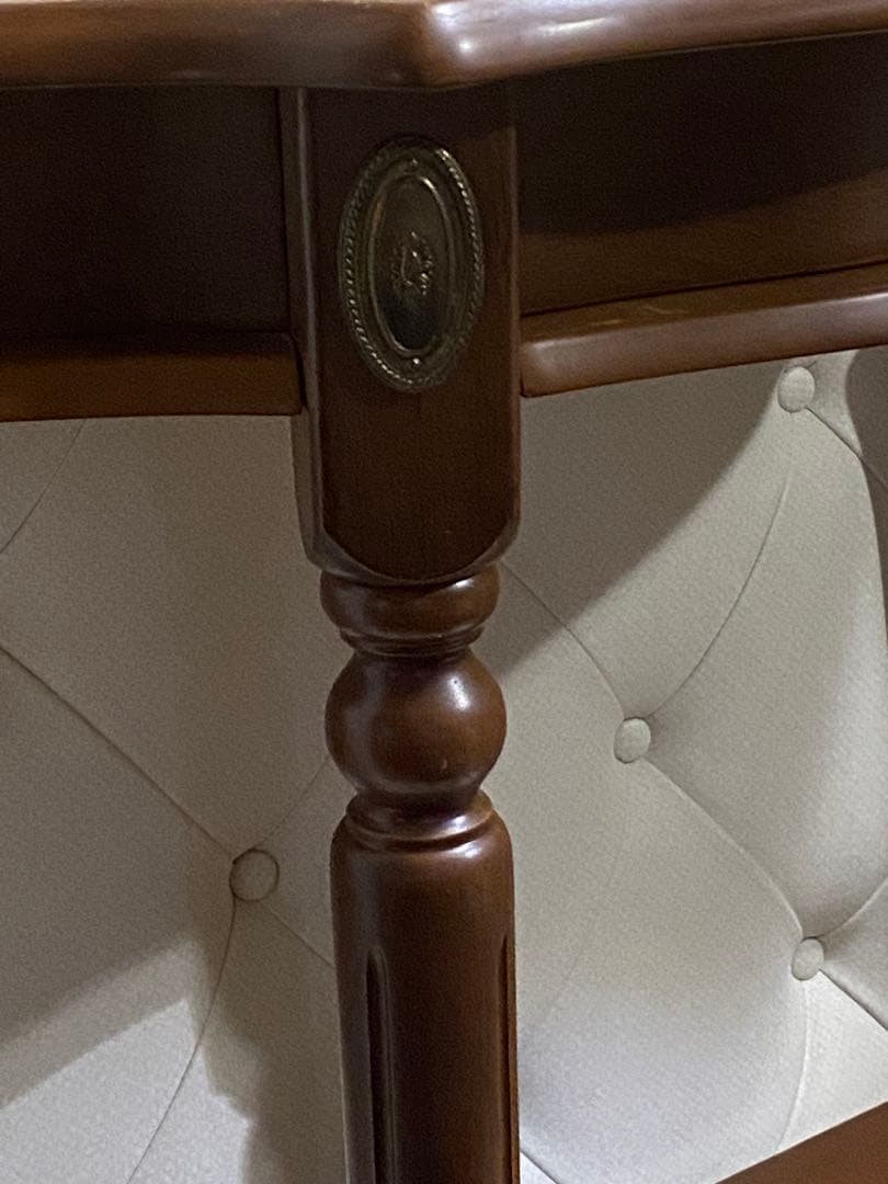 希少♦️花びら ハーフムーン コンソールテーブル♦️落ち着きある華やかなヴィンテージ