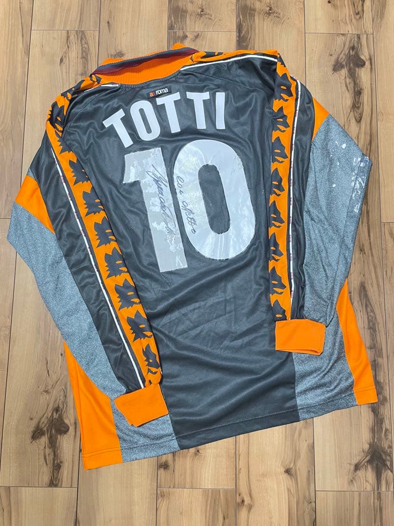 TOTTI 10 トッティ試合実使用シャツ ASローマ