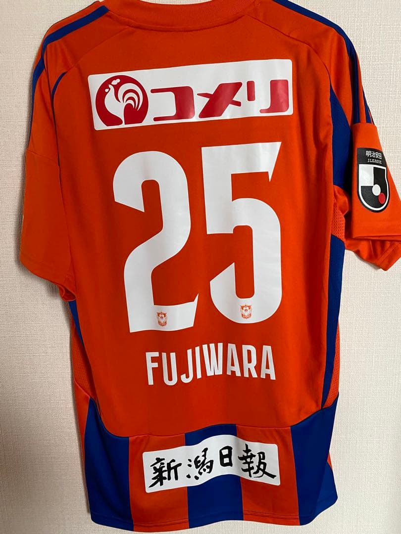 アルビレックス新潟25藤原選手ユニフォーム(2025年)