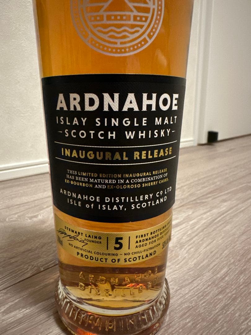 【ファーストボトリング】ARDNAHOE5年 INAUGURAL RELEASE