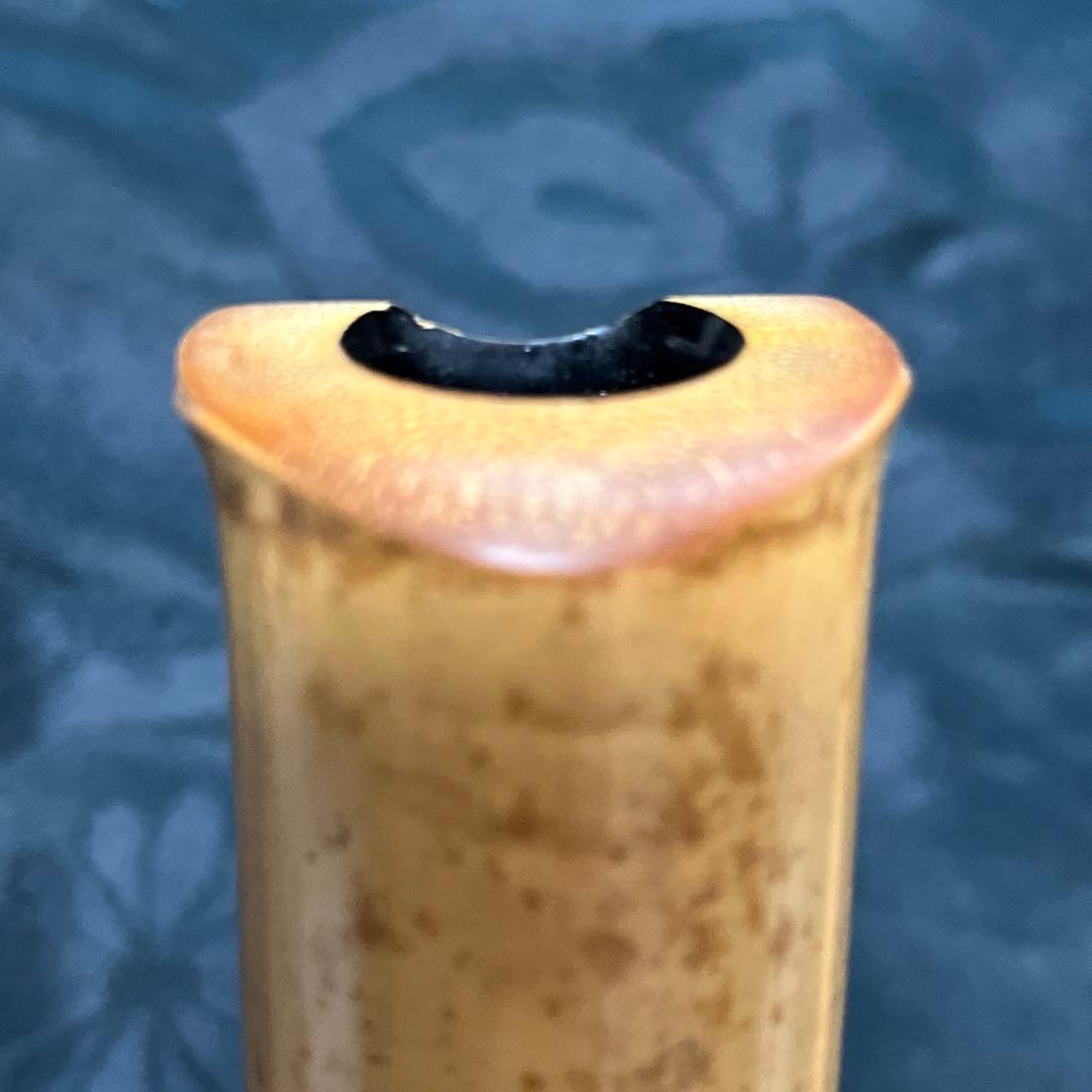 尺八 琴古流 在銘 中継ぎ緩み無し二尺一寸管 銀三線 【音出し確認済み】 重量◎