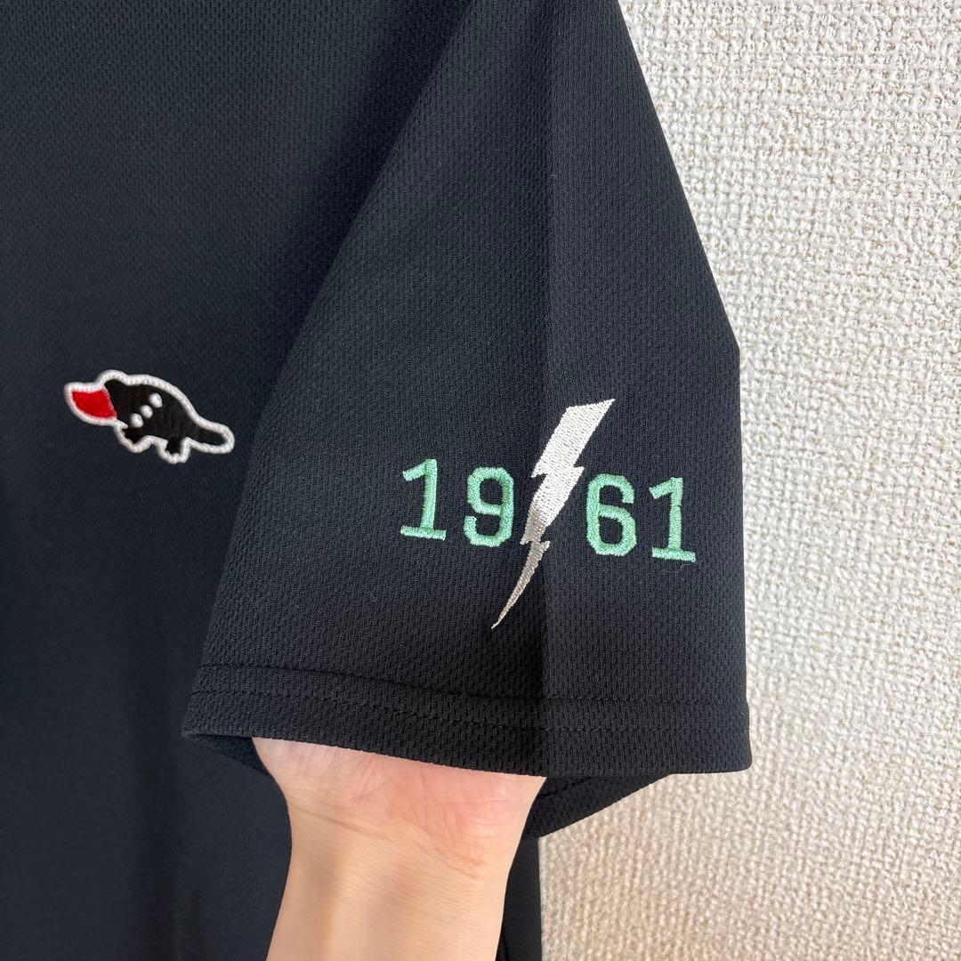 未使用品rough&swell ラフアンドスウェル　黒シャツ 1961年刺繍