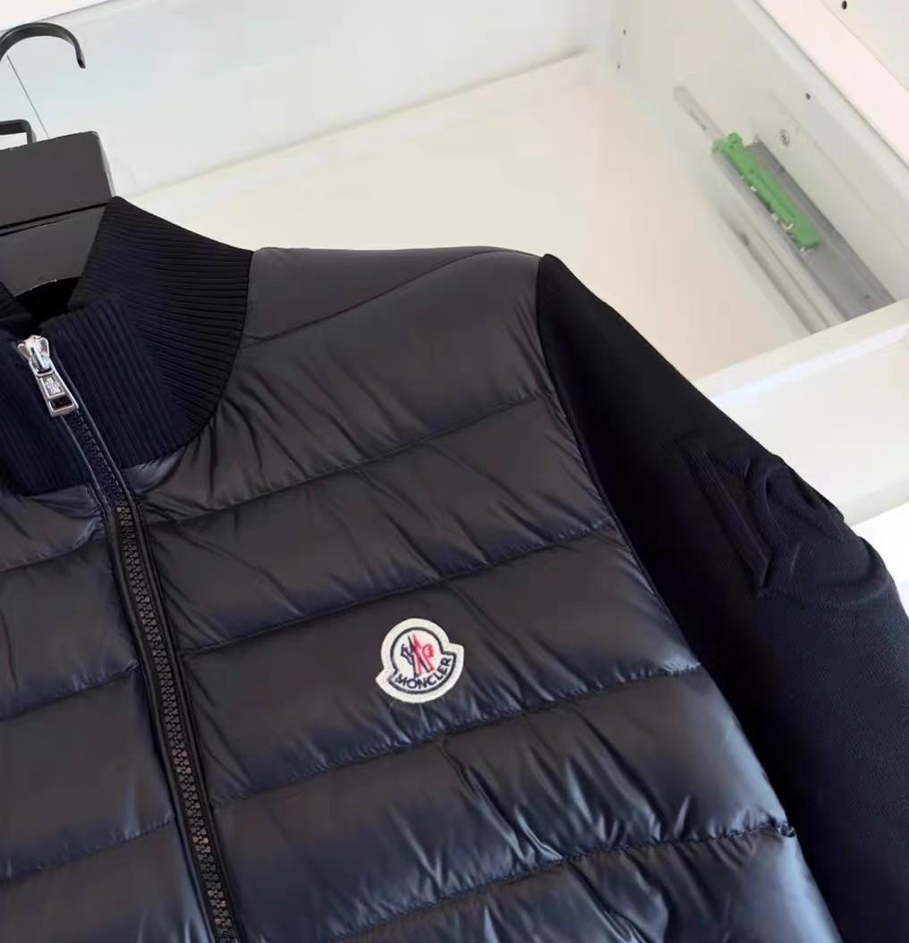 ダウンジャケット ニット ブラック