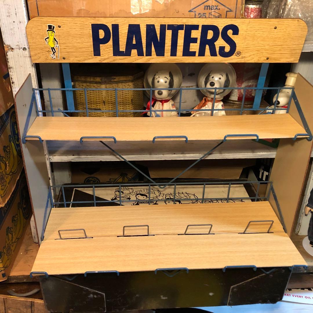 1970s PLANTERS Mr.ピーナッツ　ディスプレイラック　ビンテージ
