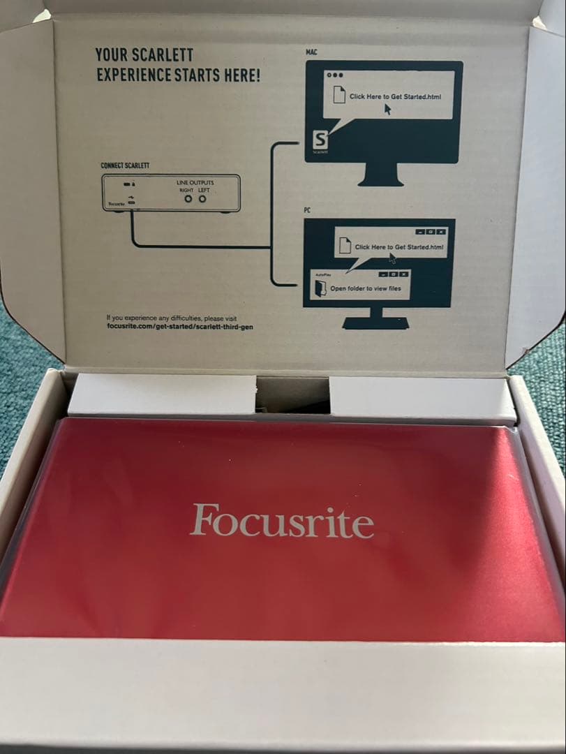 オーディオインターフェース フォーカスライト