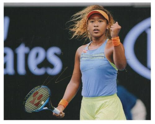 直筆サイン入り写真 大坂なおみ WTA プロテニスプレーヤー SA鑑定済