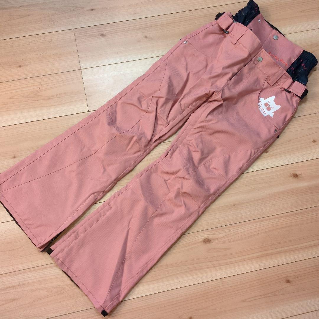 極美品！　スカラー　スノーウェア　上下セット　花柄　上L下S　スノーボード