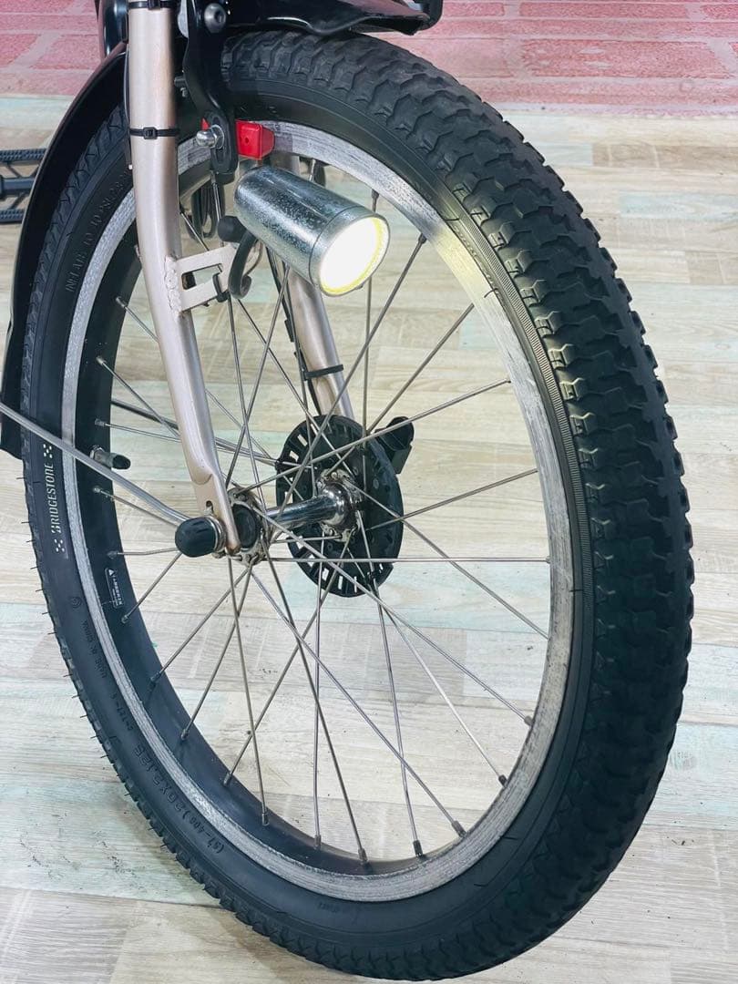 K2514 電動自転車ブリヂストン アンジェリーノ 子供乗せ 20インチ送料無料