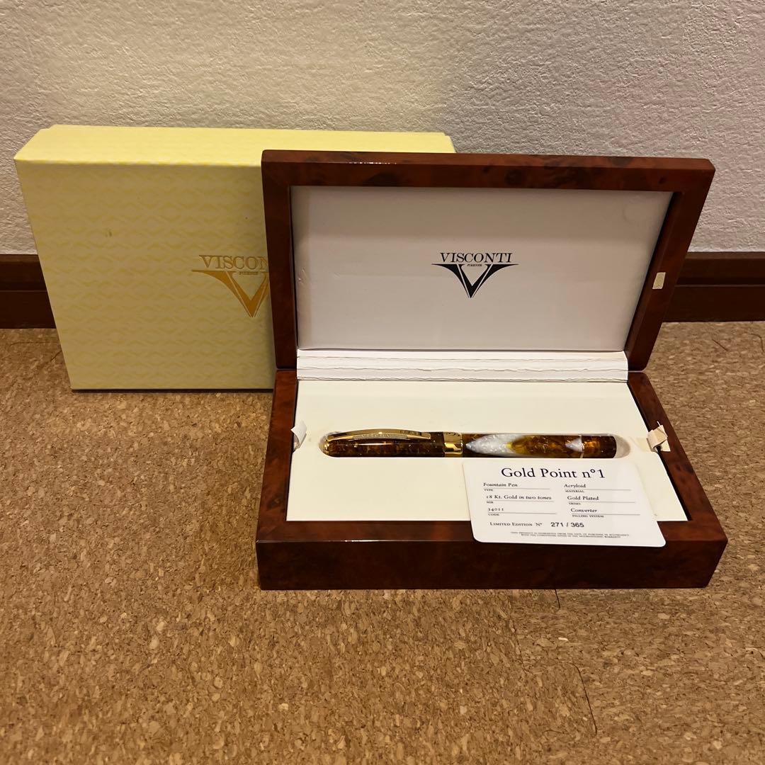 [週末価格]VISCONTI Gold Point №1 世界365本限定