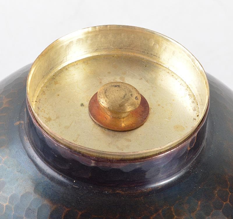 煎茶道具　鎚起銅器　玉川堂造　茶壷　茶心壷　共箱　M　R4774