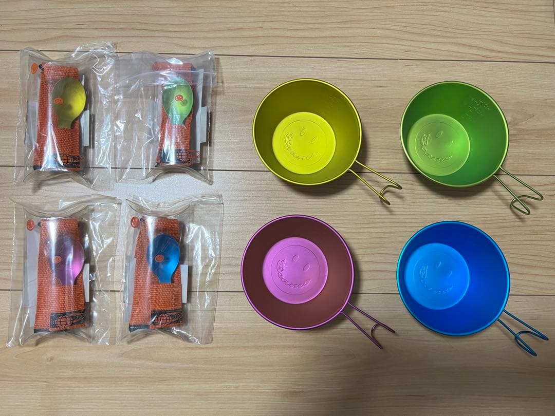 新品未使用 BEAMS ユニフレーム シェラカップ スプーン&フォーク セット