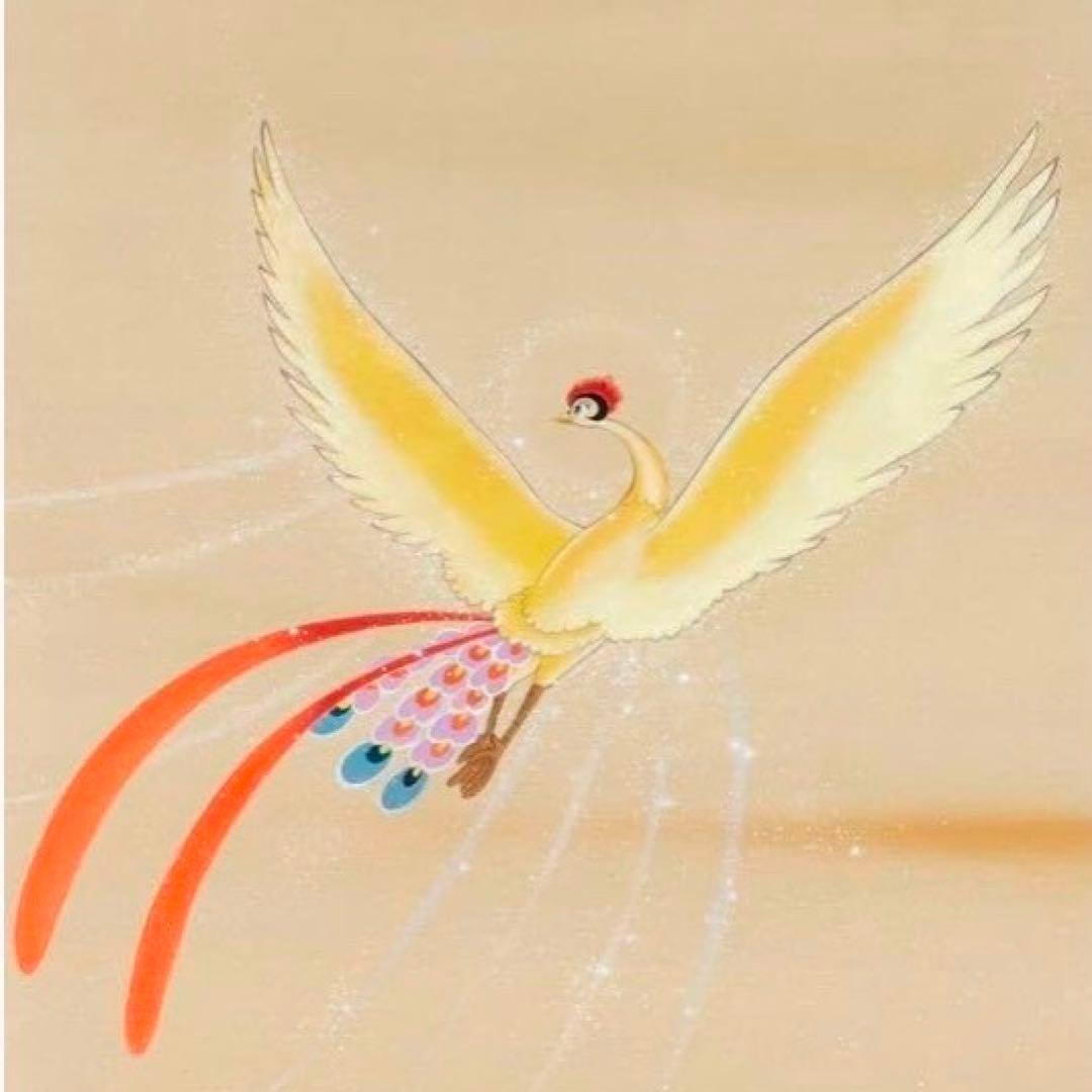 手塚治虫　火の鳥　琳派　旭日波濤　アート　日本画　のれん　暖簾　タペストリー