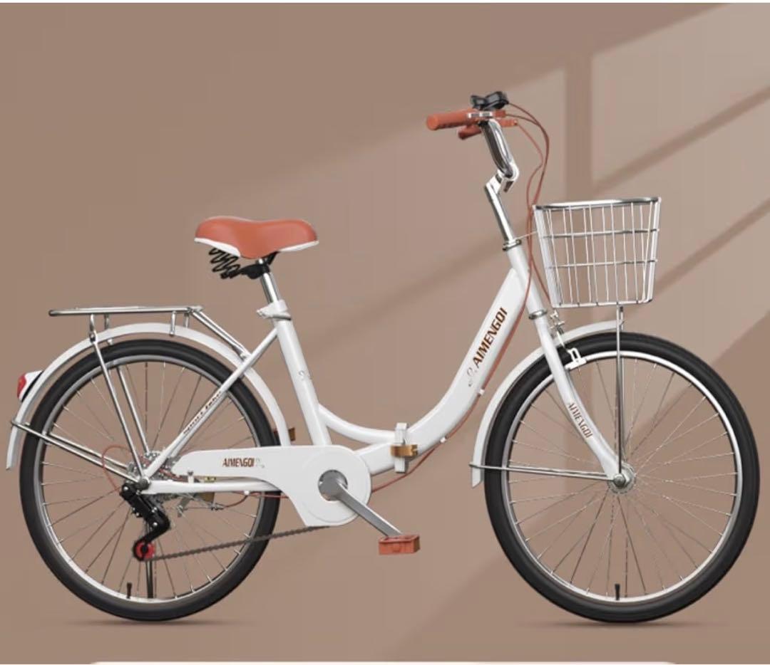 折りたたみ自転車 ホワイト　22インチ