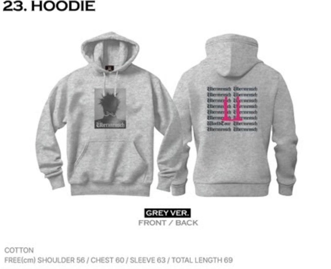 新品未開封 G-DRAGON 2025 HOODIE GREY