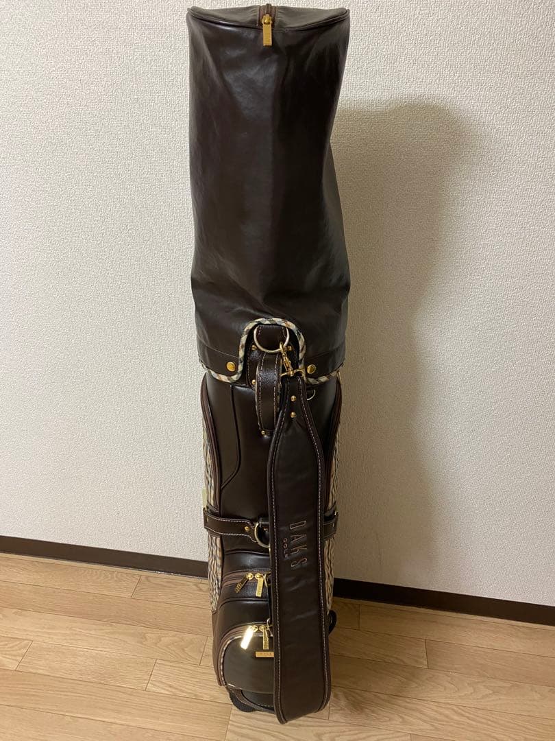 ブラウンレザーキャディバッグ