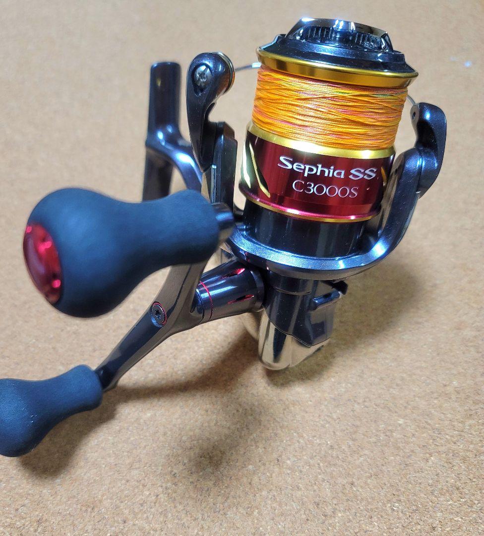 シマノ■セフィアSS C3000Sリール ダブルハンドル　PEライン付き