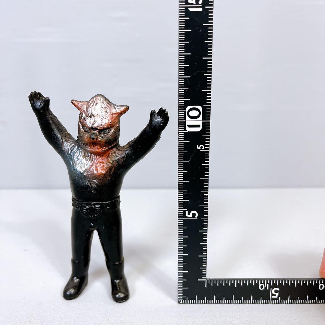 【超貴重】 当時物　ミニソフビ　怪人オオカミ男　仮面ライダー　狼男　ポピー