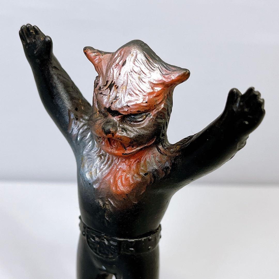 【超貴重】 当時物　ミニソフビ　怪人オオカミ男　仮面ライダー　狼男　ポピー