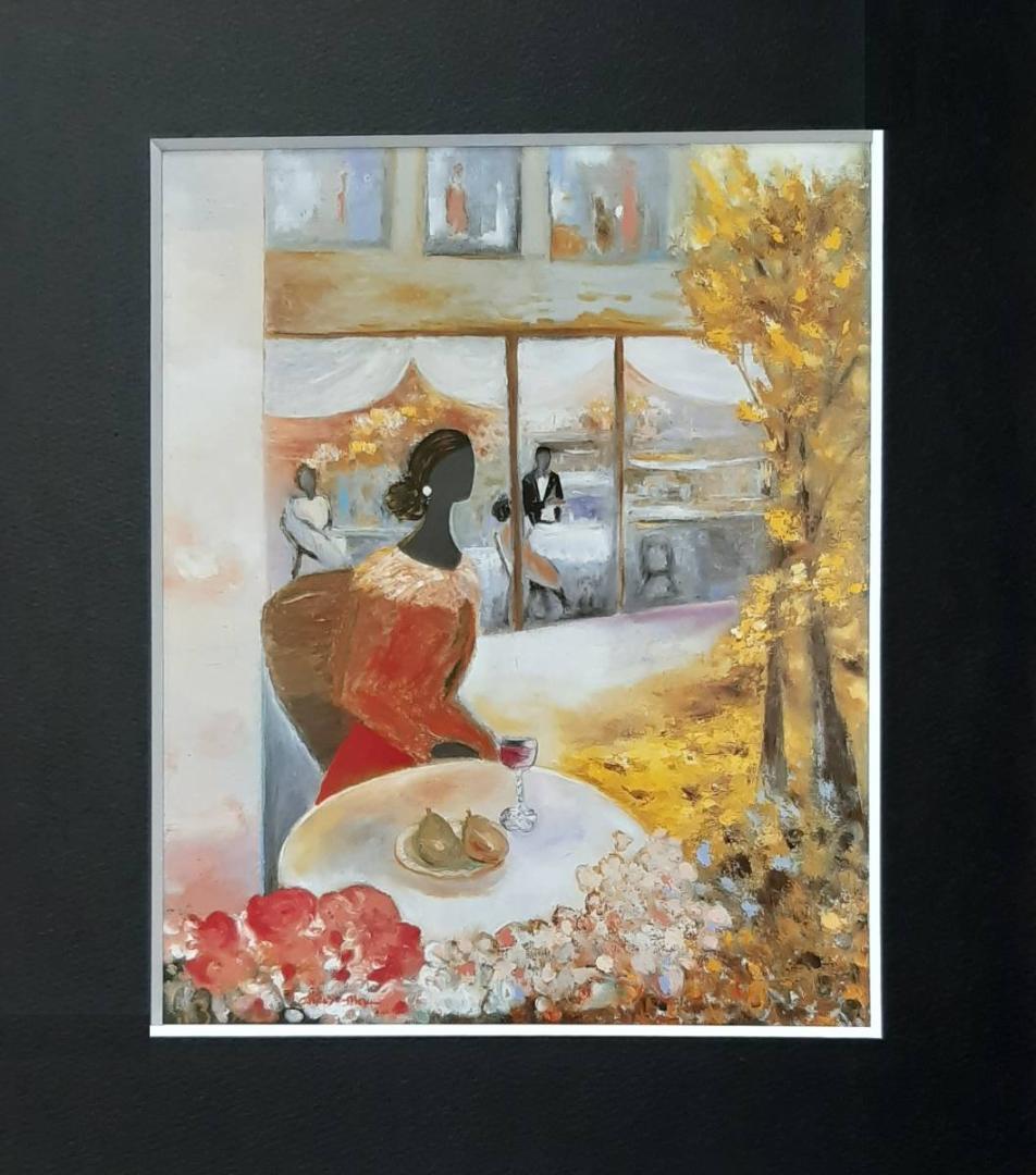 高山彩花、「街」、希少画集の額装画、四季、風景、人気作品