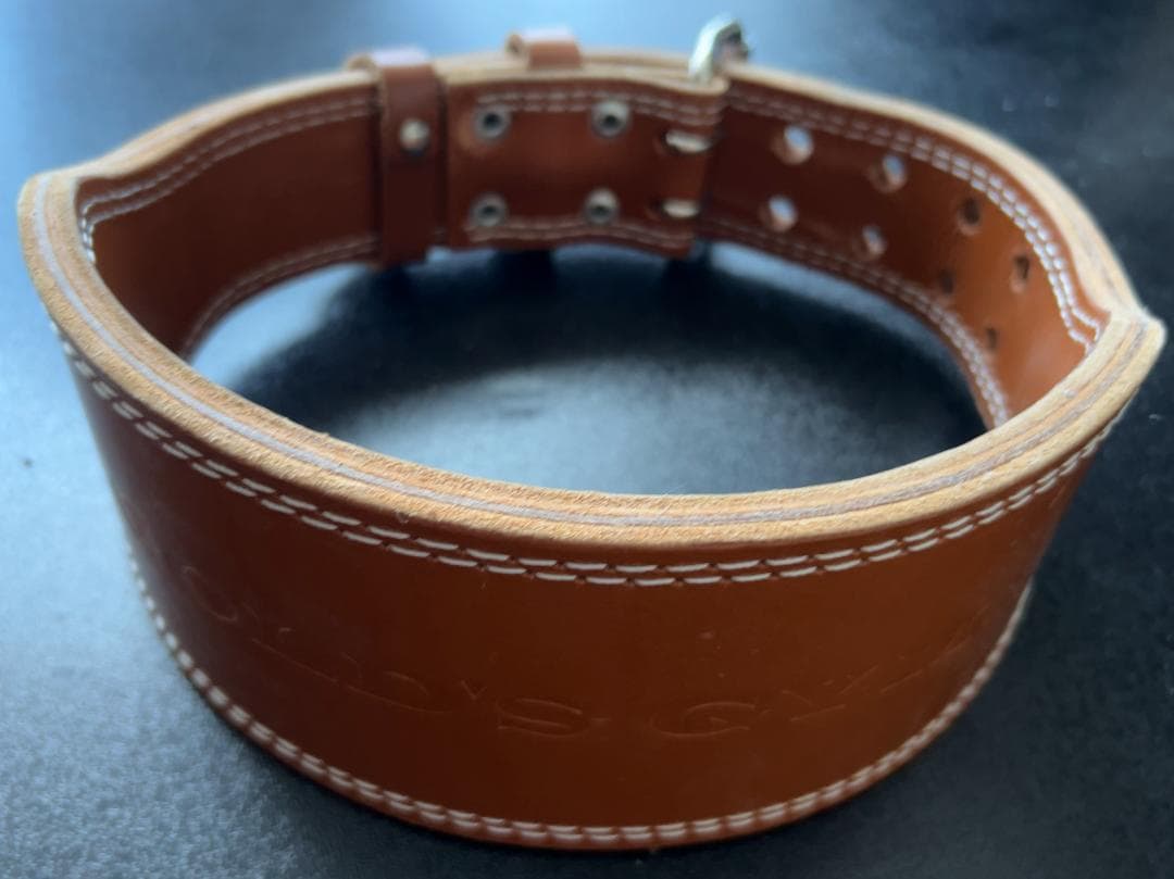 ゴールドジム プロレザーベルト Sサイズ／定価15400円 GOLD'S GYM