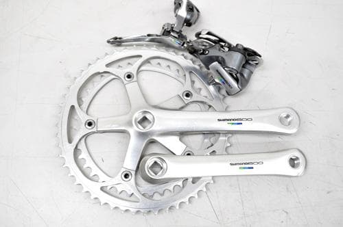 SHIMANO 600 FC-6400 FD RDクランクパーツセット165ｍｍ