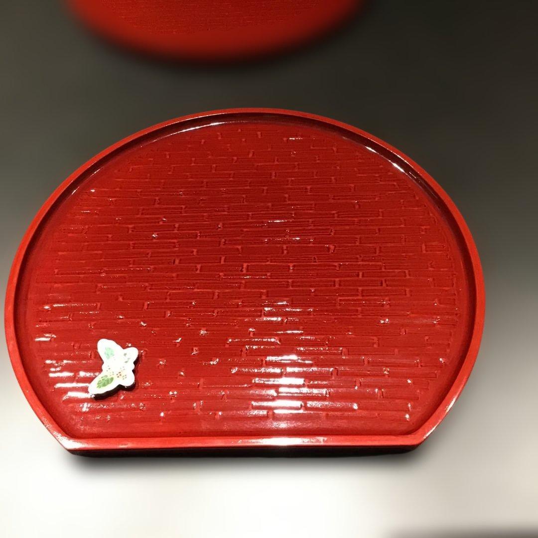 半月膳　天然木4枚セット