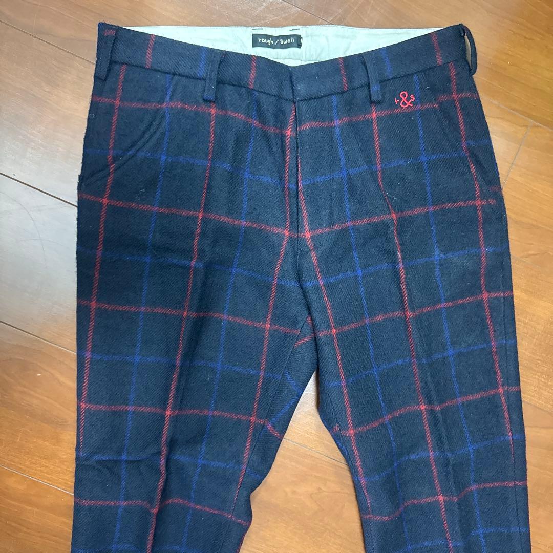 rough & Swell メンズ ゴルフパンツ M チェック柄