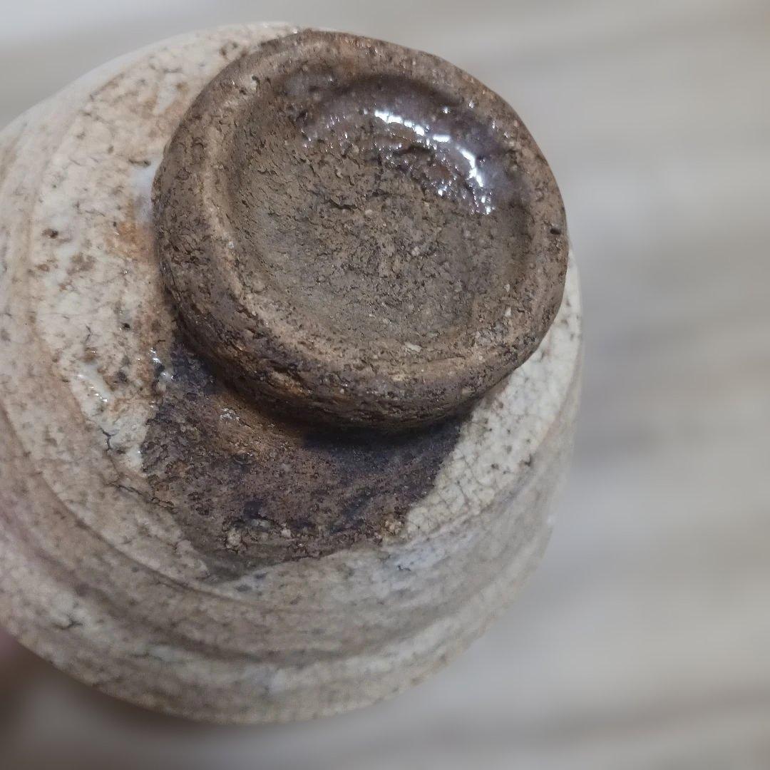 九世　三輪雪堂箱書き「二代休雪作」　古萩茶碗