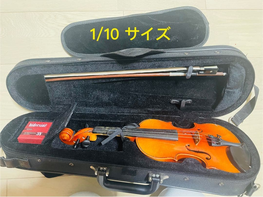 1/10サイズ バイオリン 本体と弓