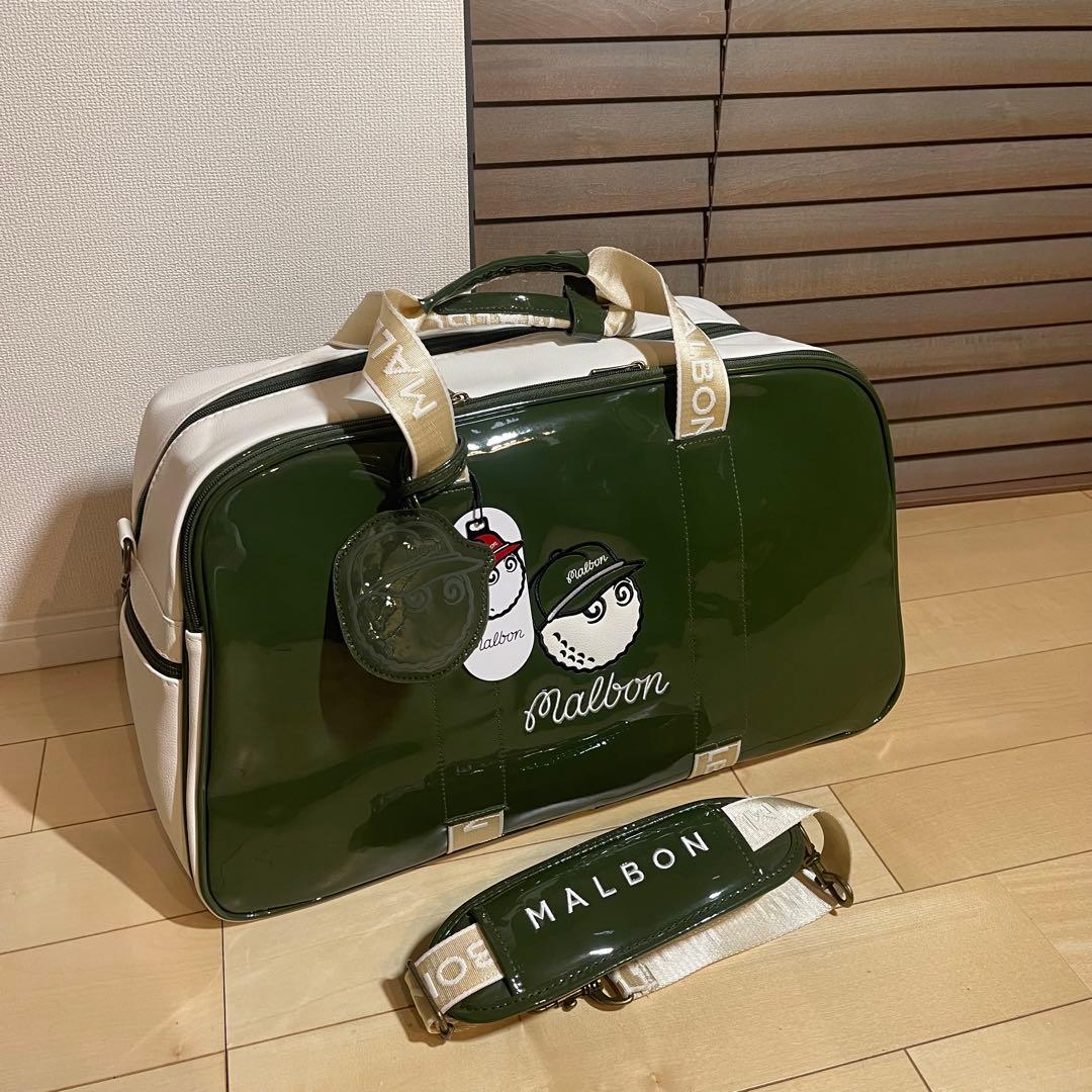 MALBON GOLF マルボンゴルフ ボストンバッグ ゴルフバッグ エナメル緑