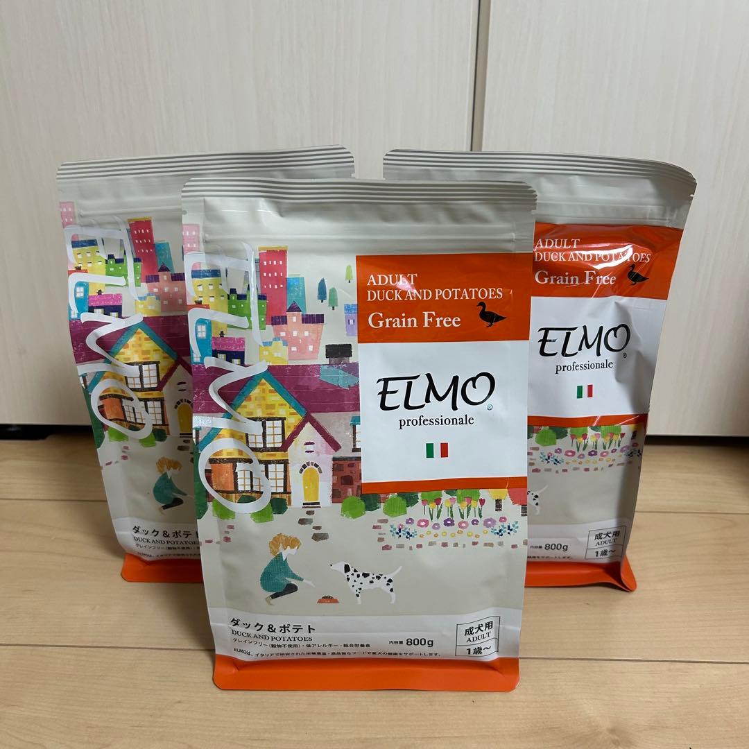 ELMO ダック＆ポテト ドッグフード 800g×3袋