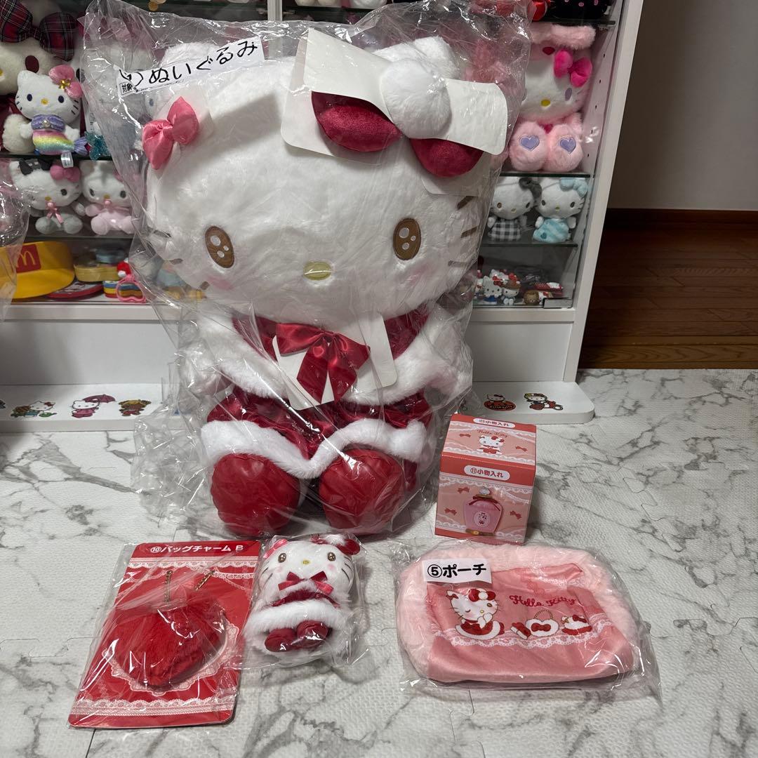 ハローキティ　当たりくじ　①ぬいぐるみ5個セット