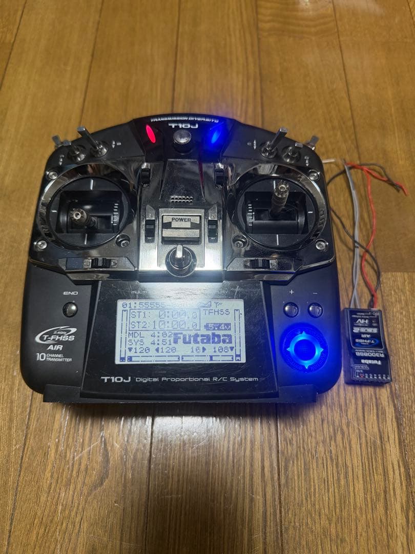 フタバT10J デジタルプロポ 10ch R3008SB受信機付きモード2
