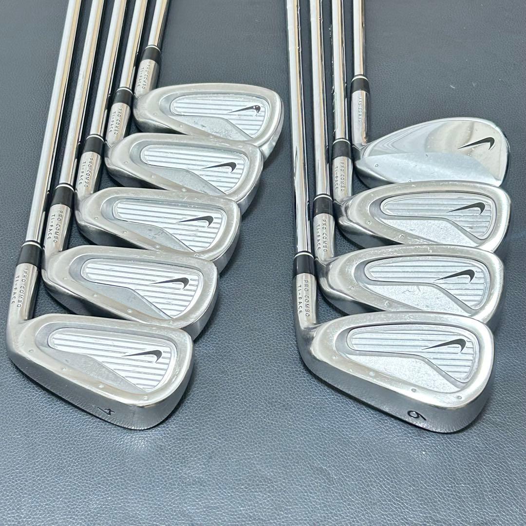 ナイキ プロコンボ Ti-FACE アイアン 9本 4-S スチールR 名器
