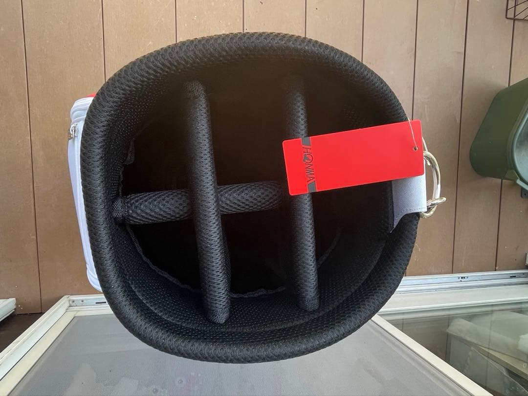 HONMA キャディバッグ ホワイト/レッド