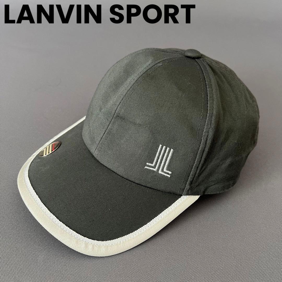 LANVIN SPORT ランバンスポール　キャップ　グレー　ゴルフ　帽子　ロゴ