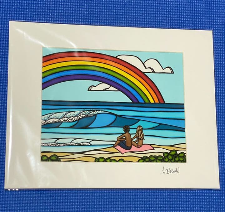 ヘザーブラウン アートプリント絵画 Love Under the Rainbow