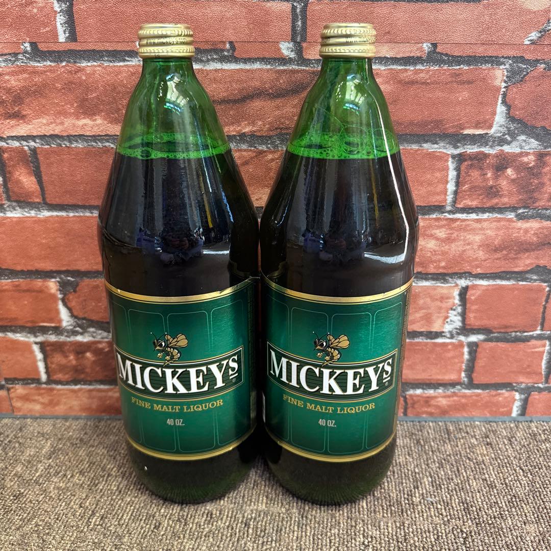 mickey 40oz beer 2本セット olde English