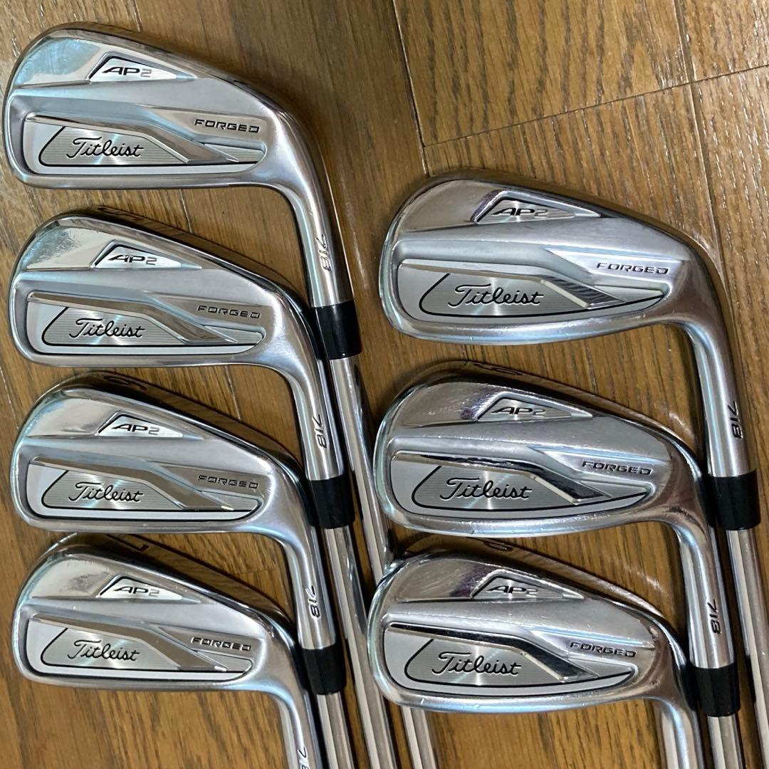 美品 タイトリスト AP2 718 アイアン 7本セット グリップ新品 AMT