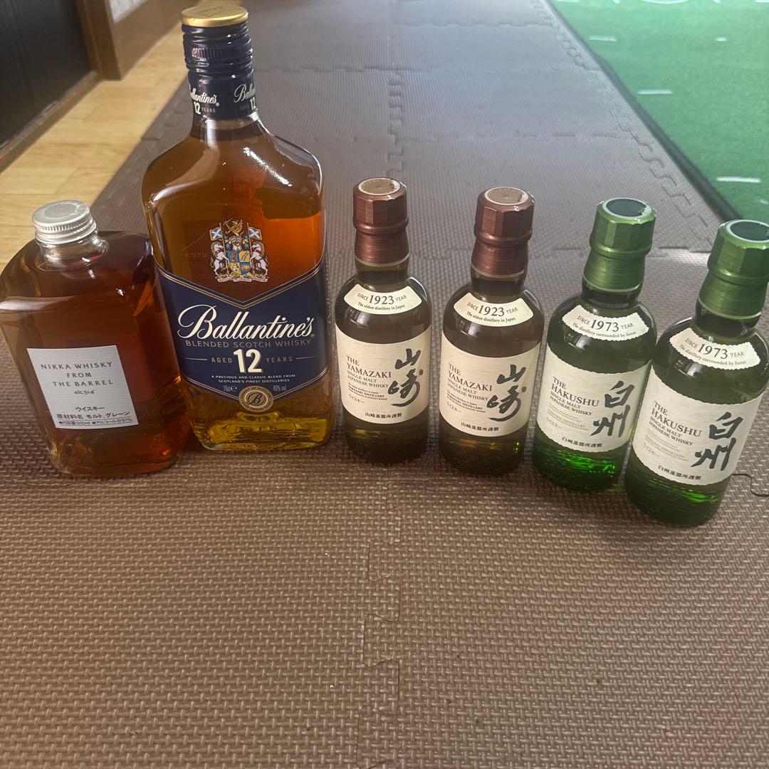 テ*ン様 フロムザバレル、バランタイン12年、山崎、白州セット