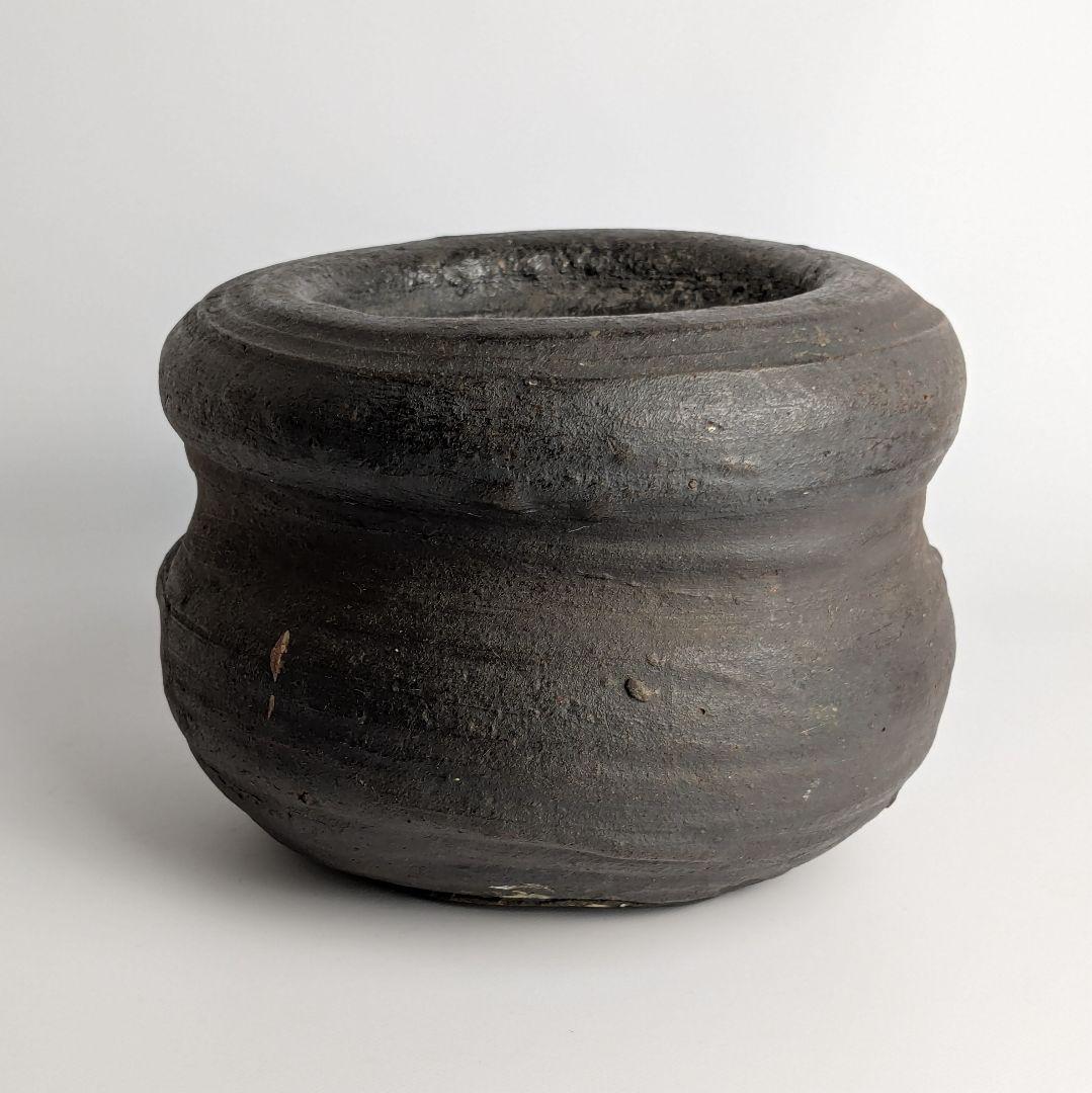 古備前水指　重餅水指　矢筈口　古備前　茶道具　古陶磁