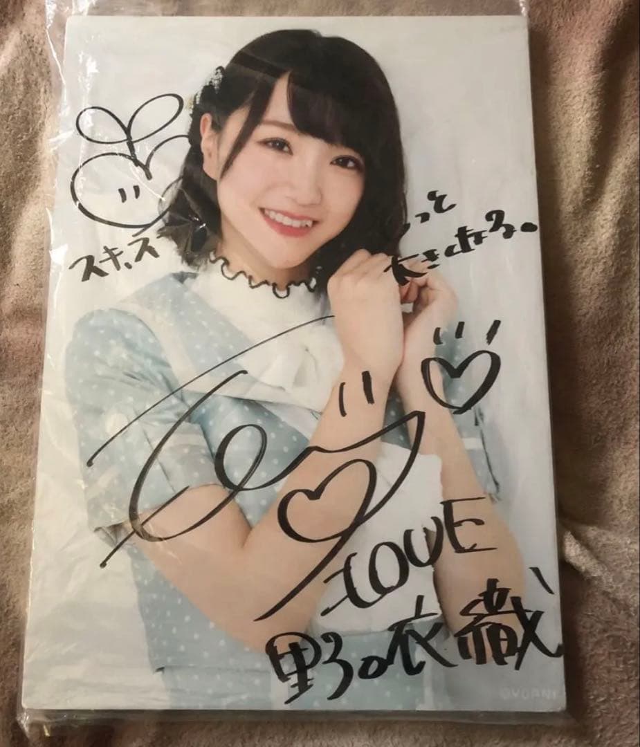 ＝LOVE イコラブ　野口衣織　直筆サイン入り　パネル　抽選会　当選品　水玉衣装